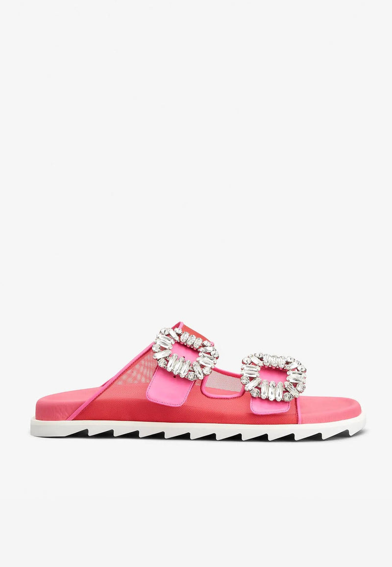 Slidy Viv' Strass Buckle Sandals