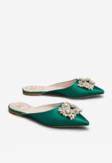 Bouquet Strass Flat Mules