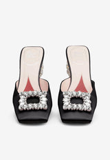 65 Crystal-Embellished Mules in Satin