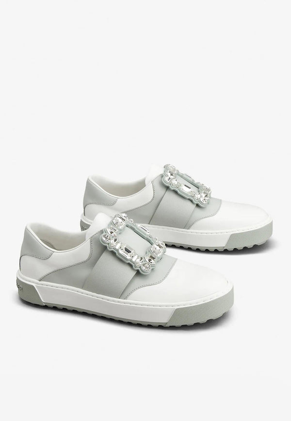 Very Vivier Strass Buckle Sneakers