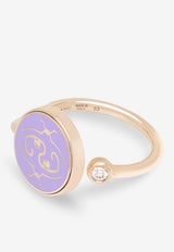 Me Oh Me Purple Exceptional18K Rose Gold Diamond Ring