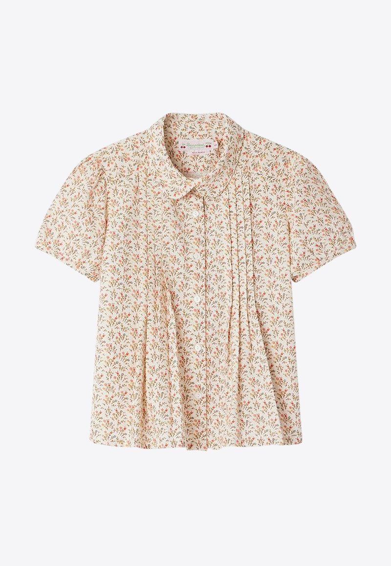 Girls Fiammetta Floral Print Shirt