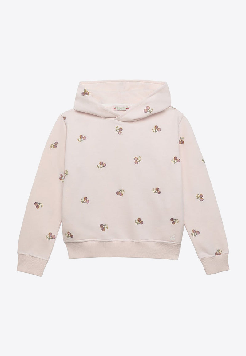 Girls Tita Cherry Embroidered Hoodie