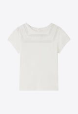 Girls Fina T-shirt with Lace Inserts