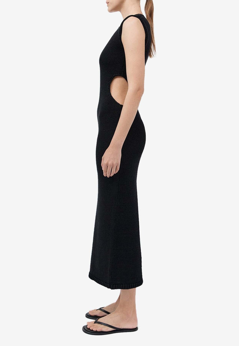 Cut-Out Knit Midi Dress