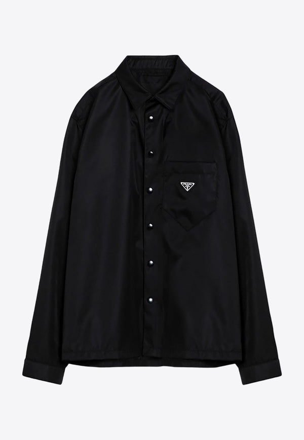 Triangle Logo Re-Nylon Long-Sleeved Shirt