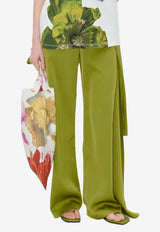 Gracie Straight-Leg Draped Pants