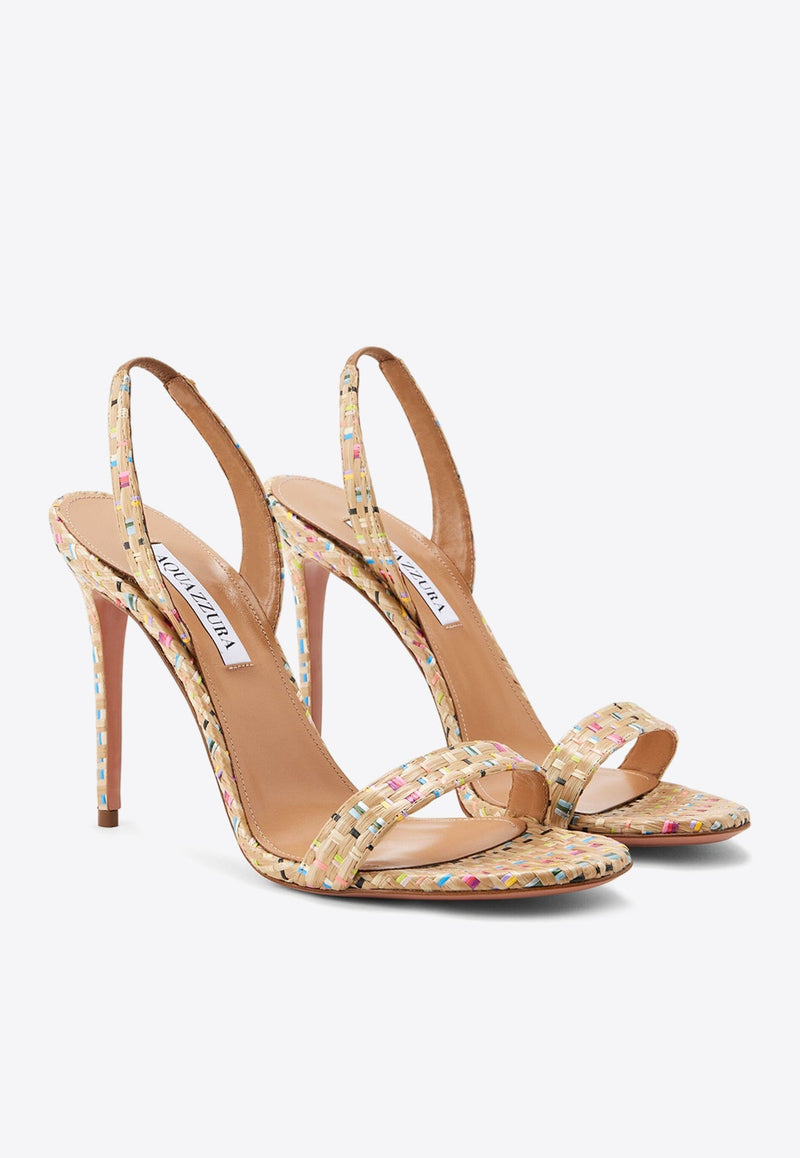 So Nude 105 Raffia Sandals