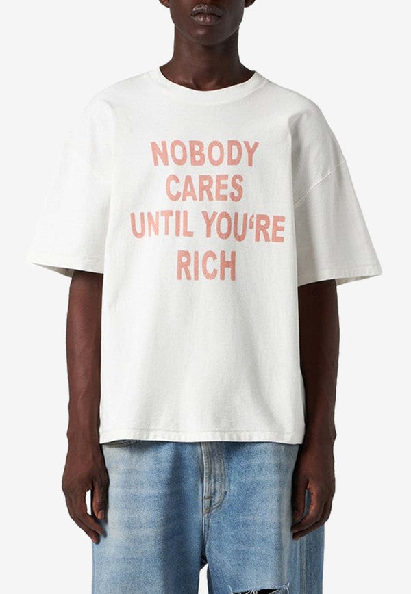 Nobody Cares Print T-shirt