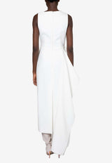 Calatrava Draped Midi Dress