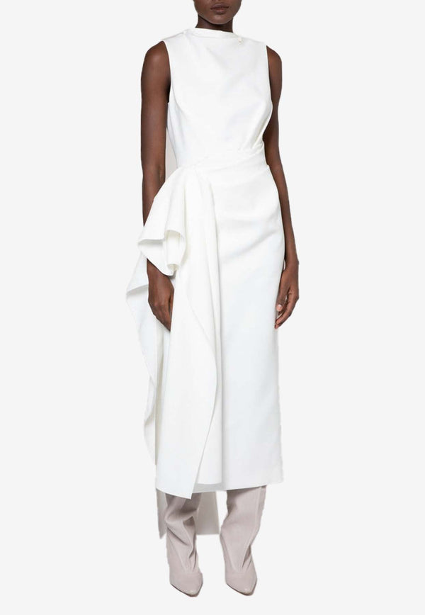 Calatrava Draped Midi Dress