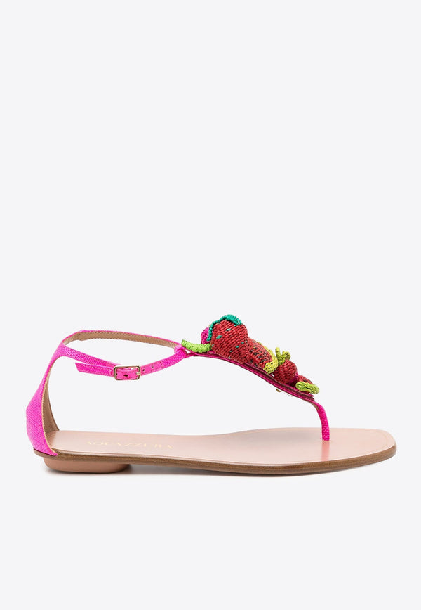Strawberry Punch Flat Thong Sandals