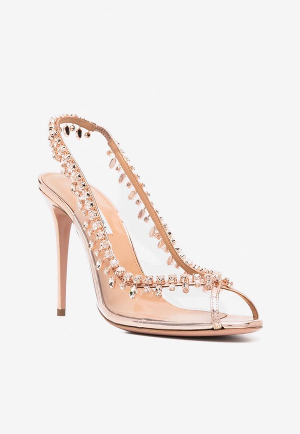 Temptation 105 Crystal-Embellished Sandals