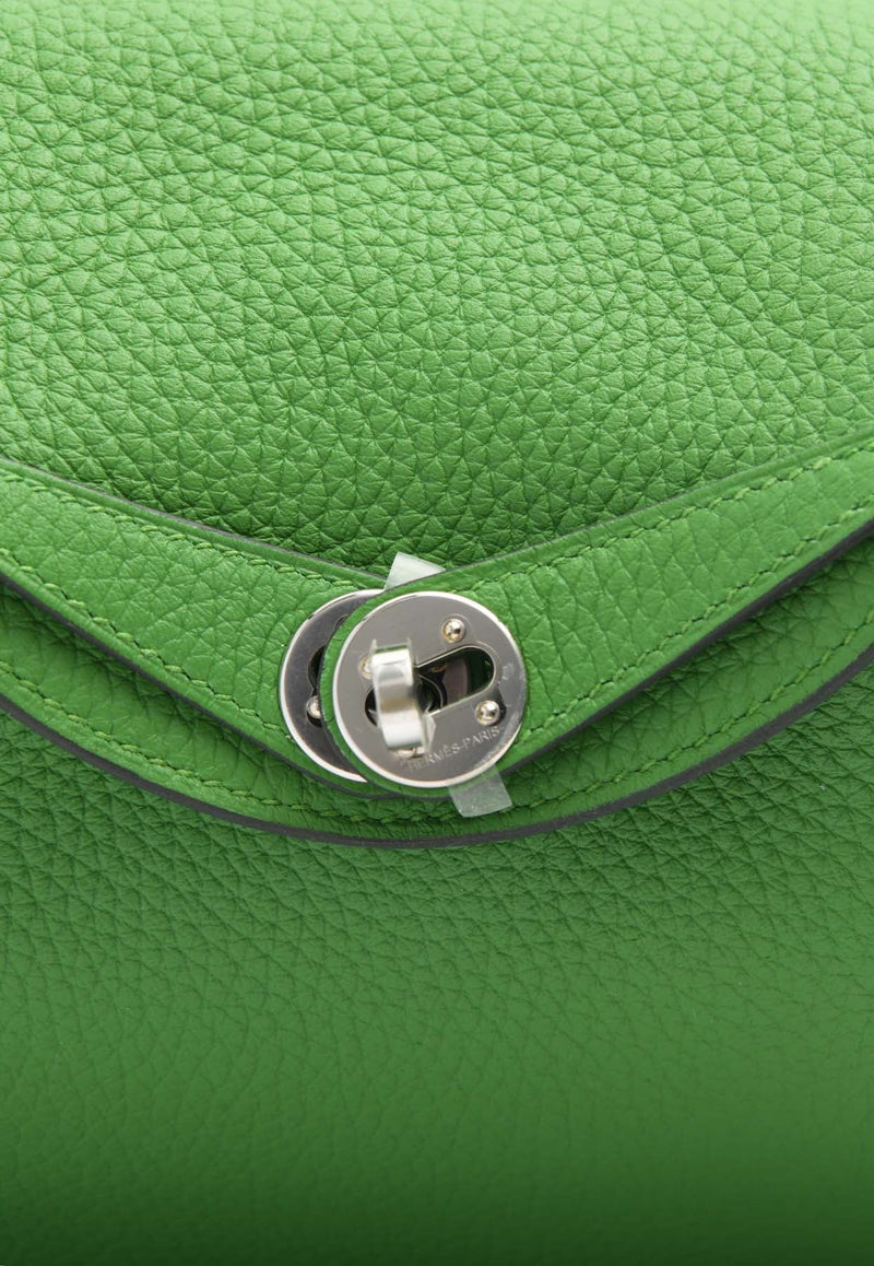 Mini Lindy 20 in Vert Yucca Clemence Leather with Palladium Hardware