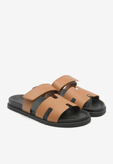 Chypre Sandals in Naturel Calfskin