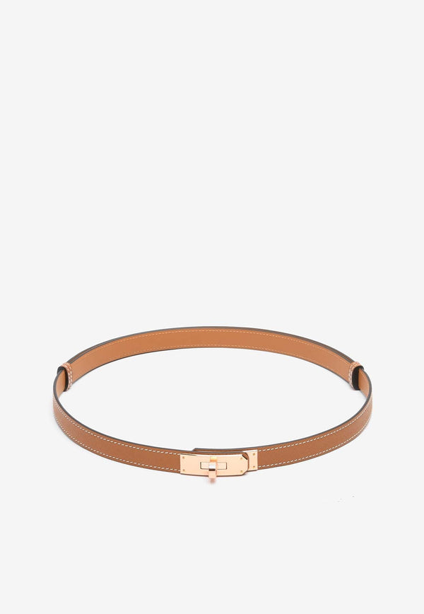 Kelly 18 Epsom Calfskin Belt with Rose Gold Buckle