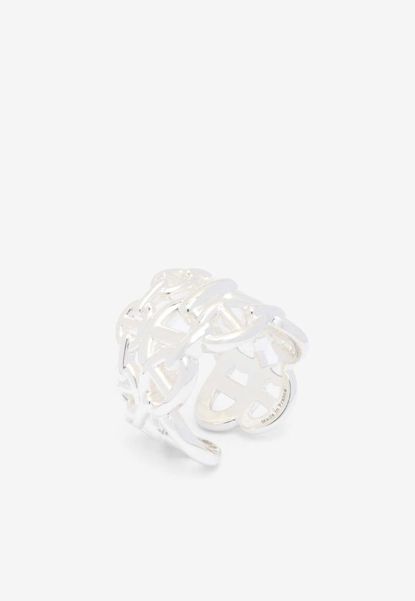 Chaine d'Ancre Enchainee GM Ring in Silver