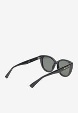 Logo Lettering Cat-Eye Sunglasses