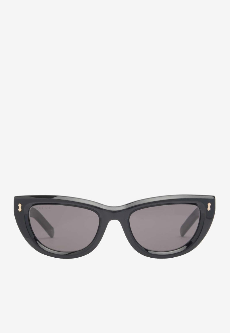 Cat-Eye Sunglasses with Rivets