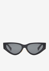 Logo Lettering Cat-Eye Sunglasses