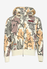 Camouflage Zip-Up Hooded Sweatshirt