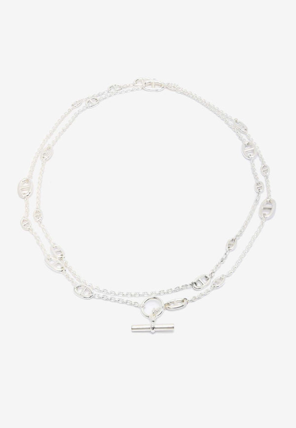 Farandole Long Necklace 160 in Silver