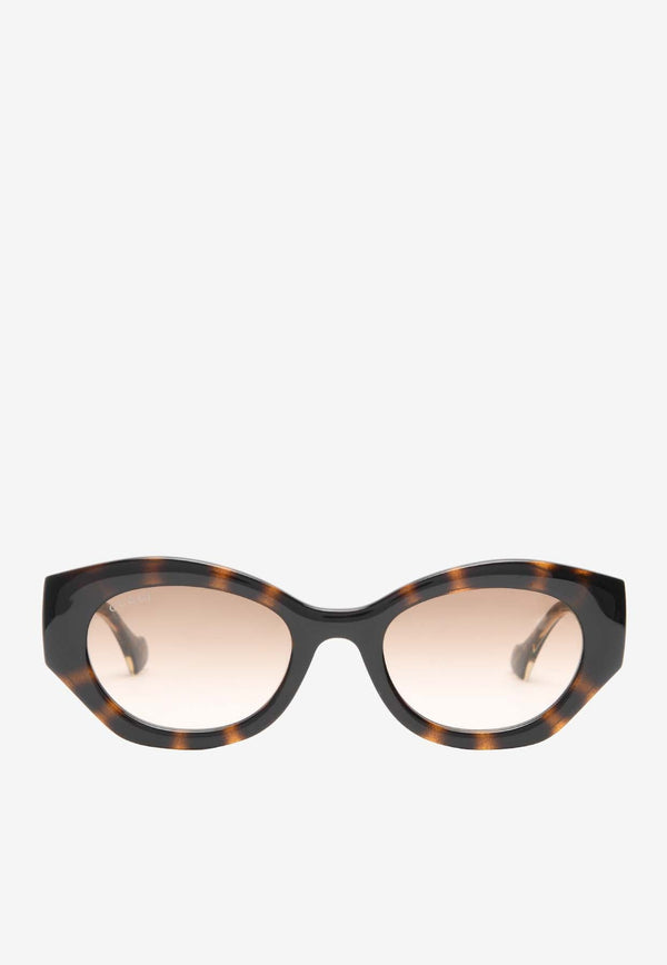 Interlocking G Oval-Shaped Sunglasses