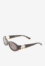 GG Logo Oval-Shaped Sunglasses