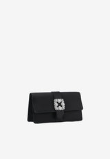 Capri Satin Clutch with CLC Crystal Buckle