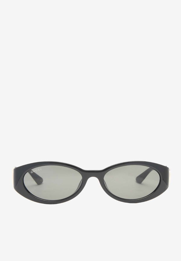 Interlocking G Oval-Shaped Sunglasses