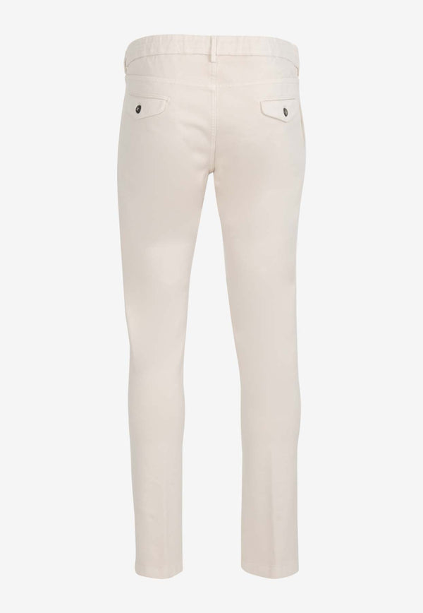 Slim-Leg Drawstring Jeans