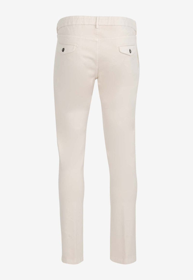 Slim-Leg Drawstring Jeans