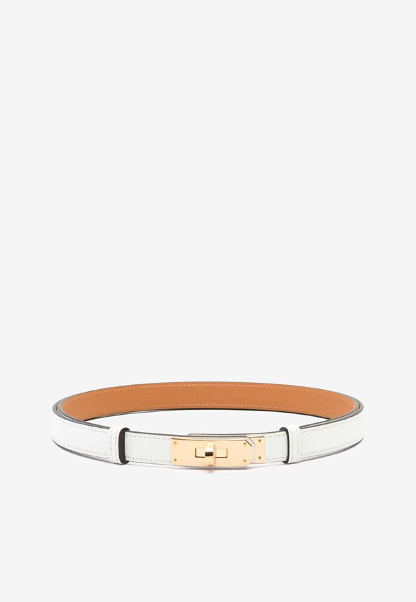 Kelly 18 Epsom Leather Belt with Rose Gold Buckle