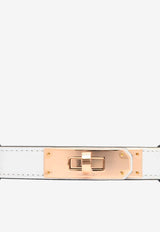 Kelly 18 Epsom Leather Belt with Rose Gold Buckle