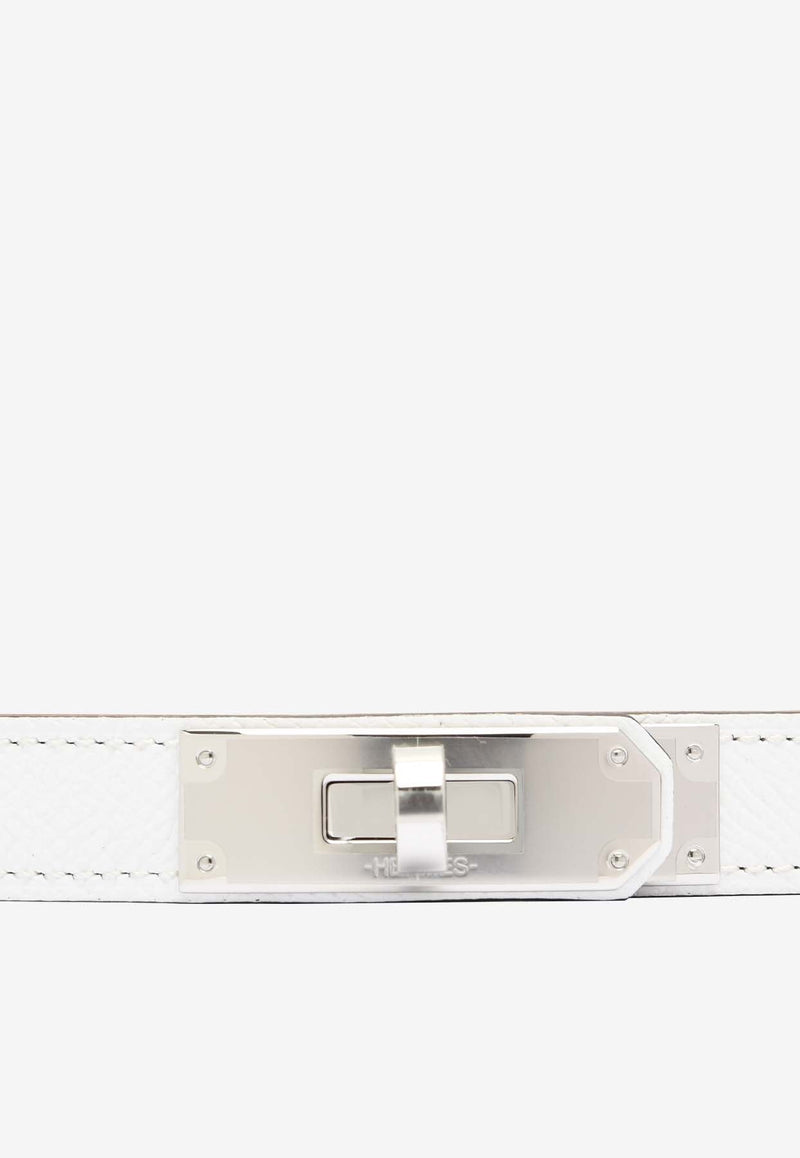 Kelly 18 Epsom Leather Belt with Palladium Buckle