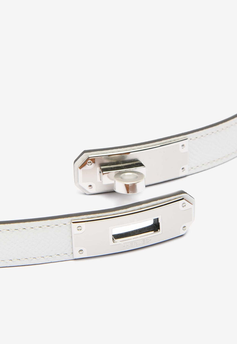 Kelly 18 Epsom Leather Belt with Palladium Buckle