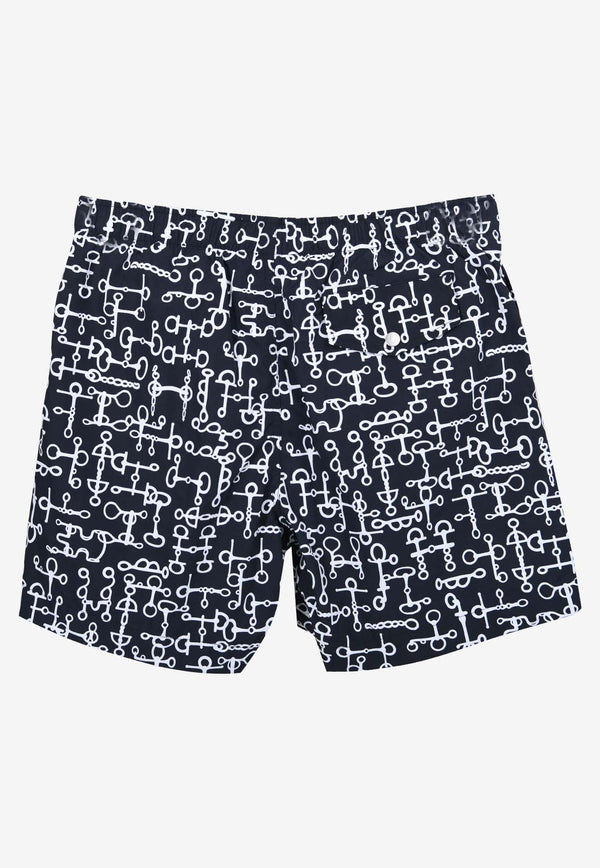 Metallerie Givree Print Swim Shorts