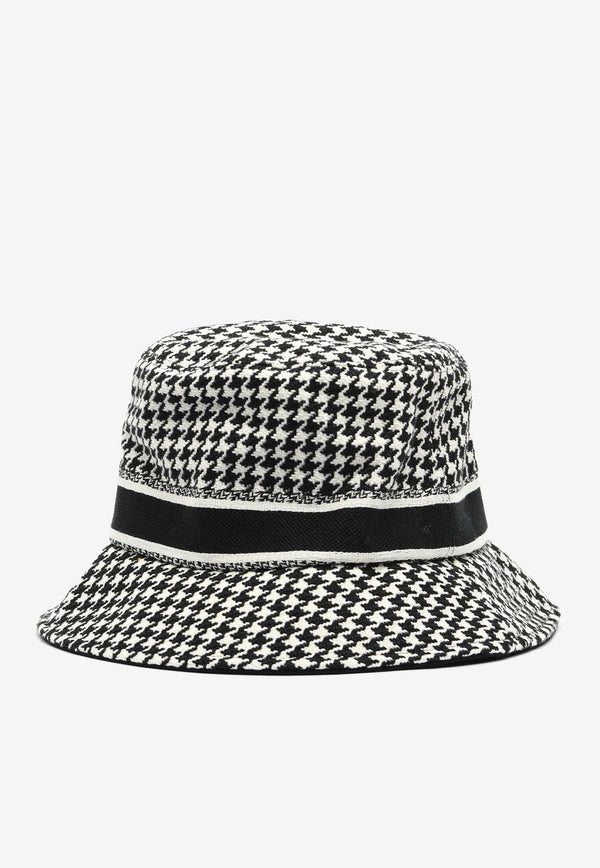 Houndstooth Logo Bucket Hat