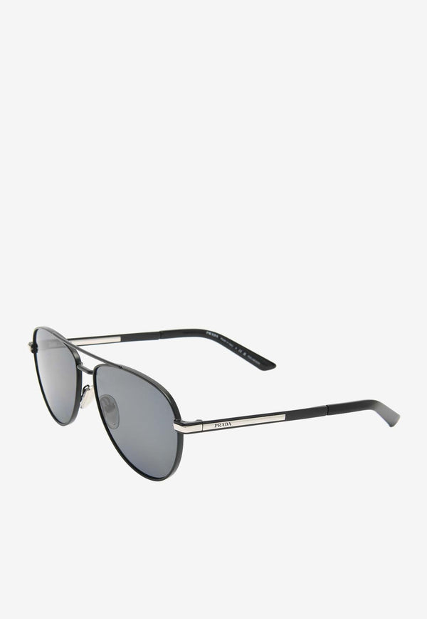 Double-Bridge Aviator Sunglasses