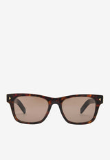 Triangle Stud Square Sunglasses