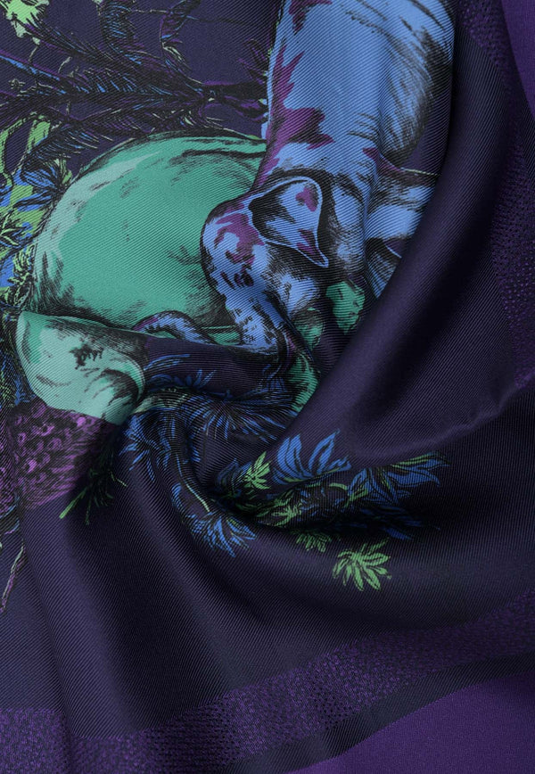 Animal Patterns Silk Scarf