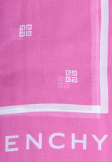 4G Logo Silk Scarf