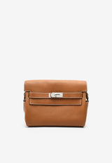 Kelly Messenger PM in Fauve Barenia Leather with Palladium Hardware