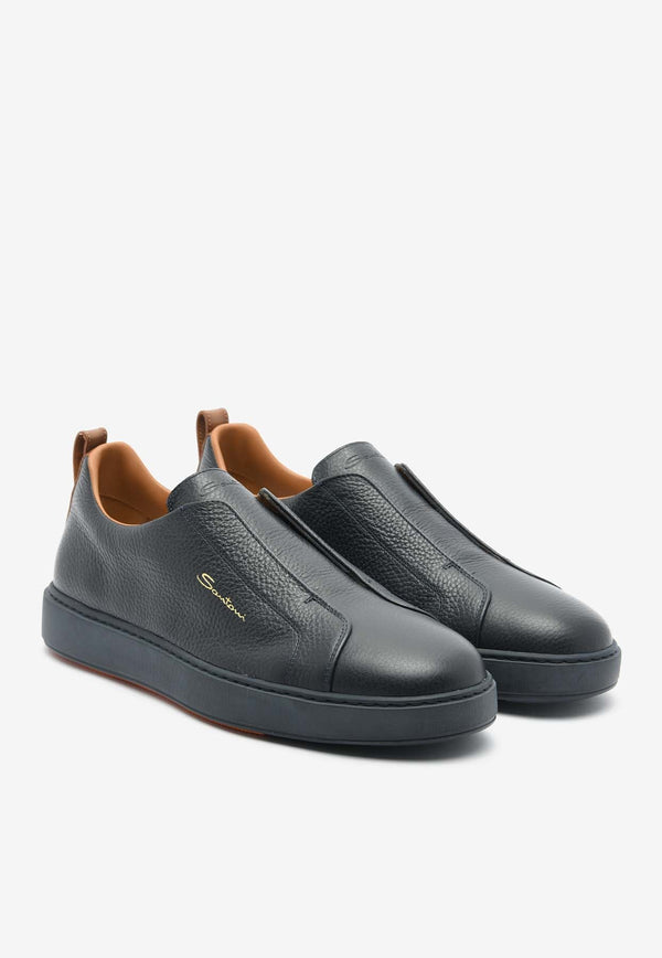 Victory Tumbled Leather Slip-On Sneakers