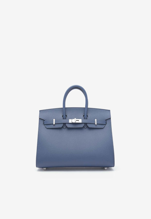 Birkin 25 Sellier in Bleu Navy Epsom Leather with Palladium Hardware