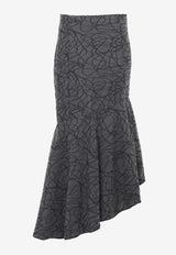 Morhy Asymmetric Midi Skirt