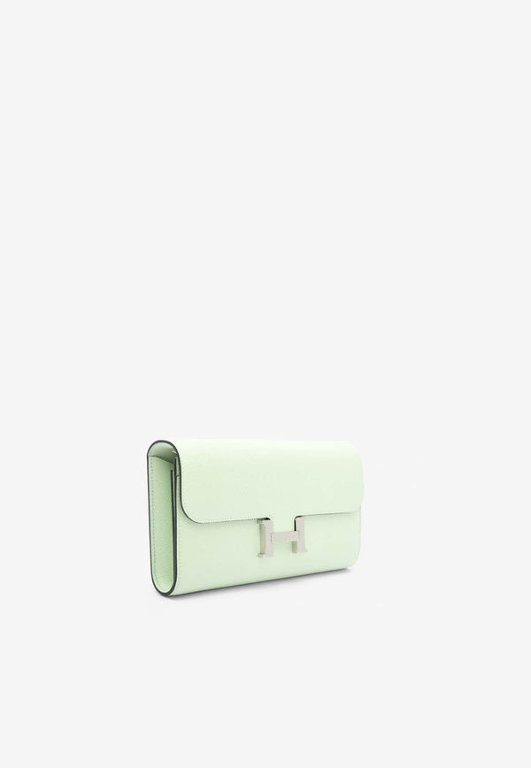 Constance To Go Wallet in Vert Fizz Epsom with Palladium Hardware