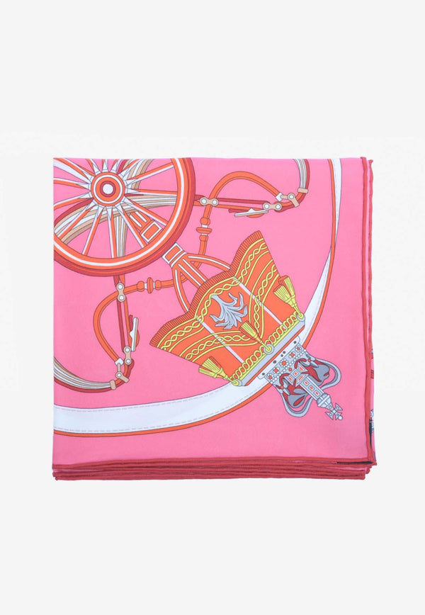 Stately Wheels Silk Scarf