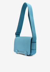 Geta Shoulder Bag in New Bleu Jean Chevre Mysore with Palladium Hardware