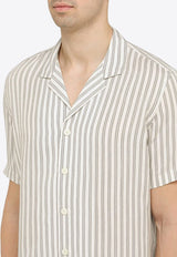 Short-Sleeved Striped Shirt